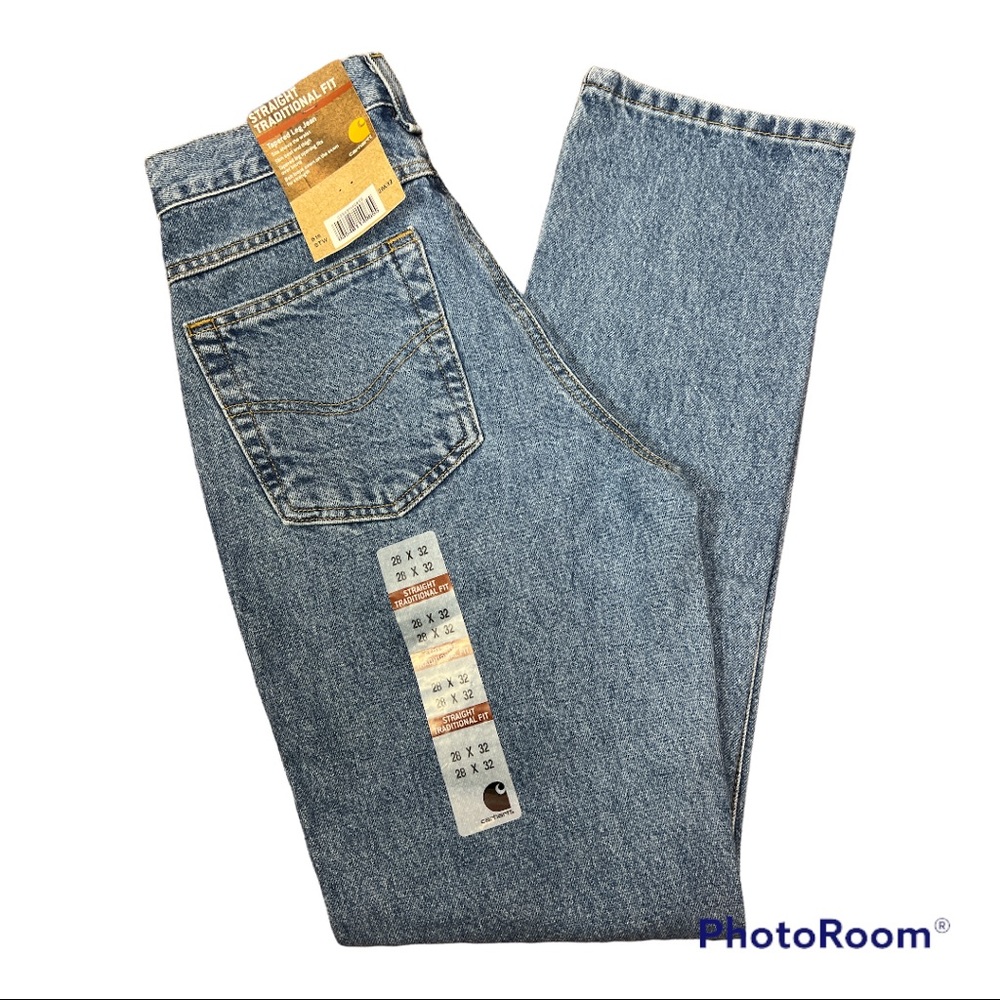 Carhartt B18 Stonewash Straight Traditional Fit Tapered Leg Jean 28 x 32 NWT